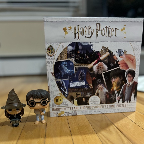 Harry Potter unique circular 500 piece puzzle and 2 funko pops - Picture 13 of 13